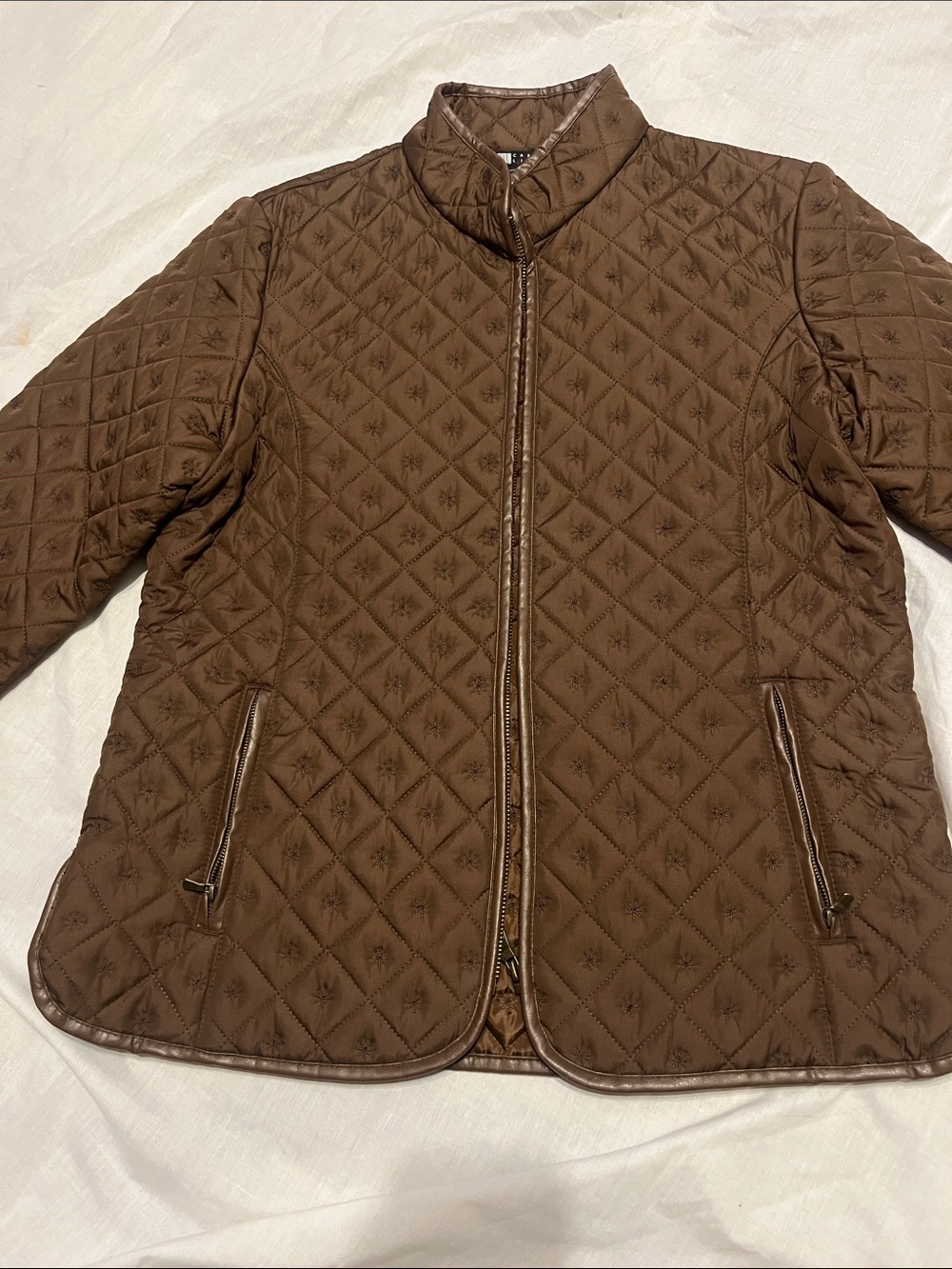 Carole Little Quilted Brown Women's Jacket